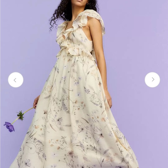 H&M Lyocell-blend Ruffled Dress - Picture 2 of 13